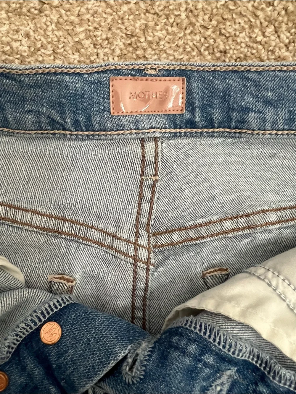 MOTHER The Vegabond Denim Skirt Woman’s Size 25